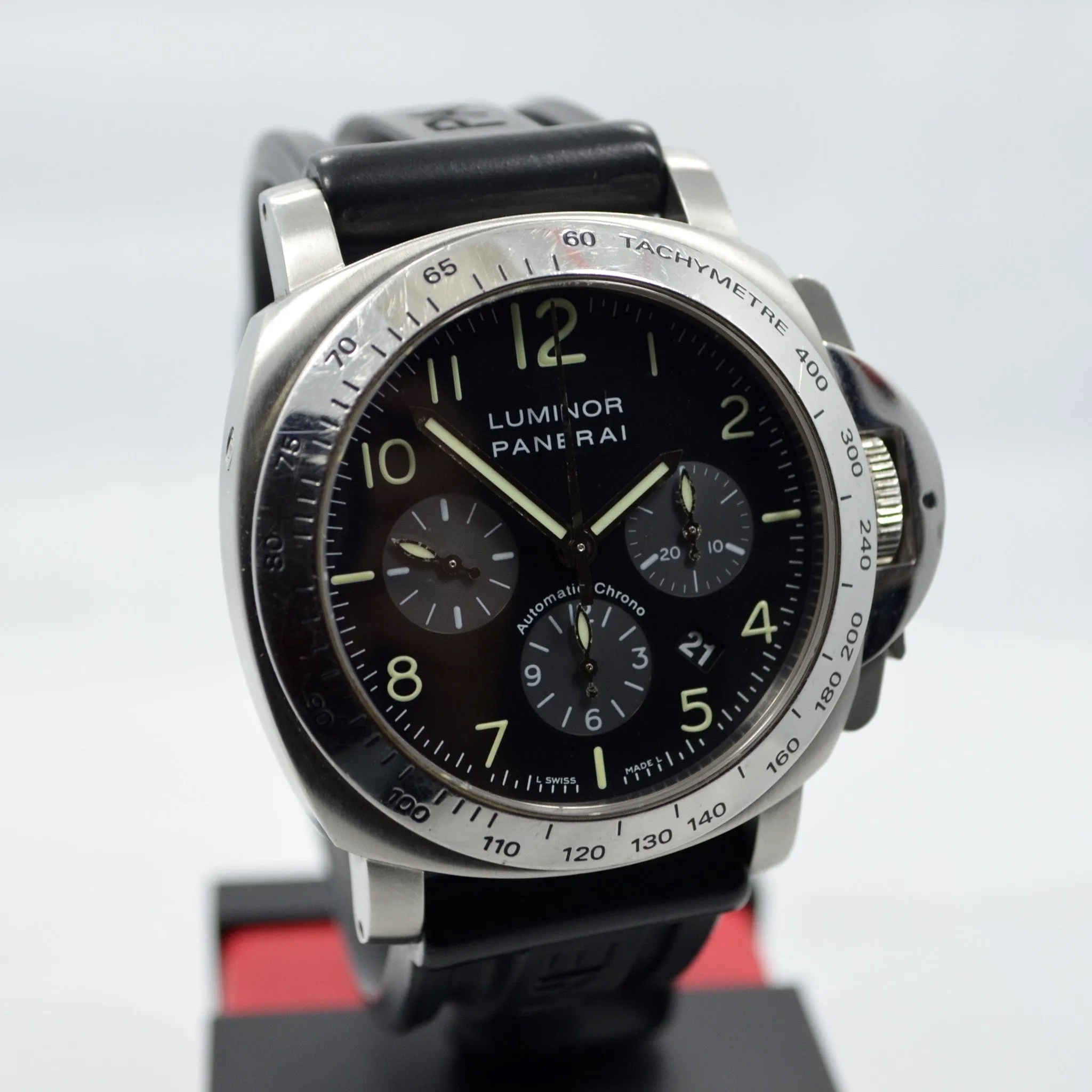 Panerai Luminor Chronograph PAM 162 Steel Automatic Wristwatch