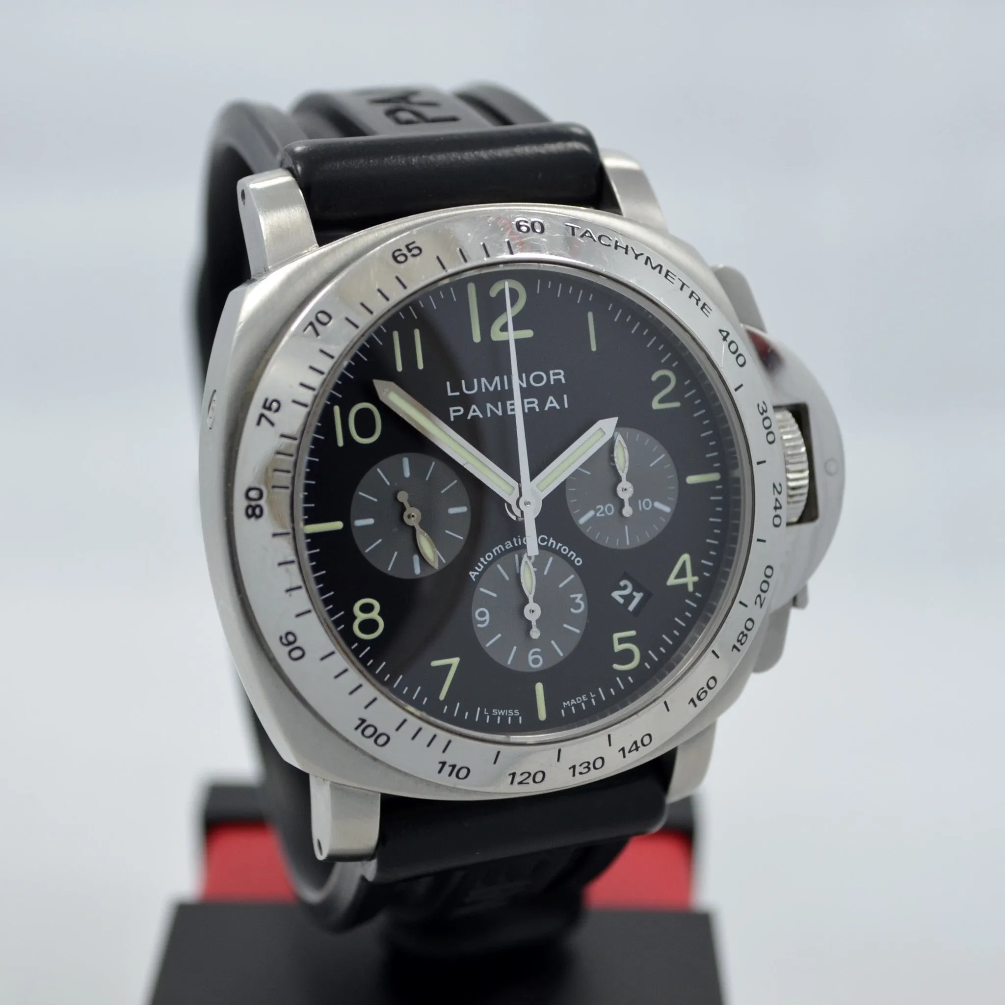Panerai Luminor Chronograph PAM 162 Steel Automatic Wristwatch