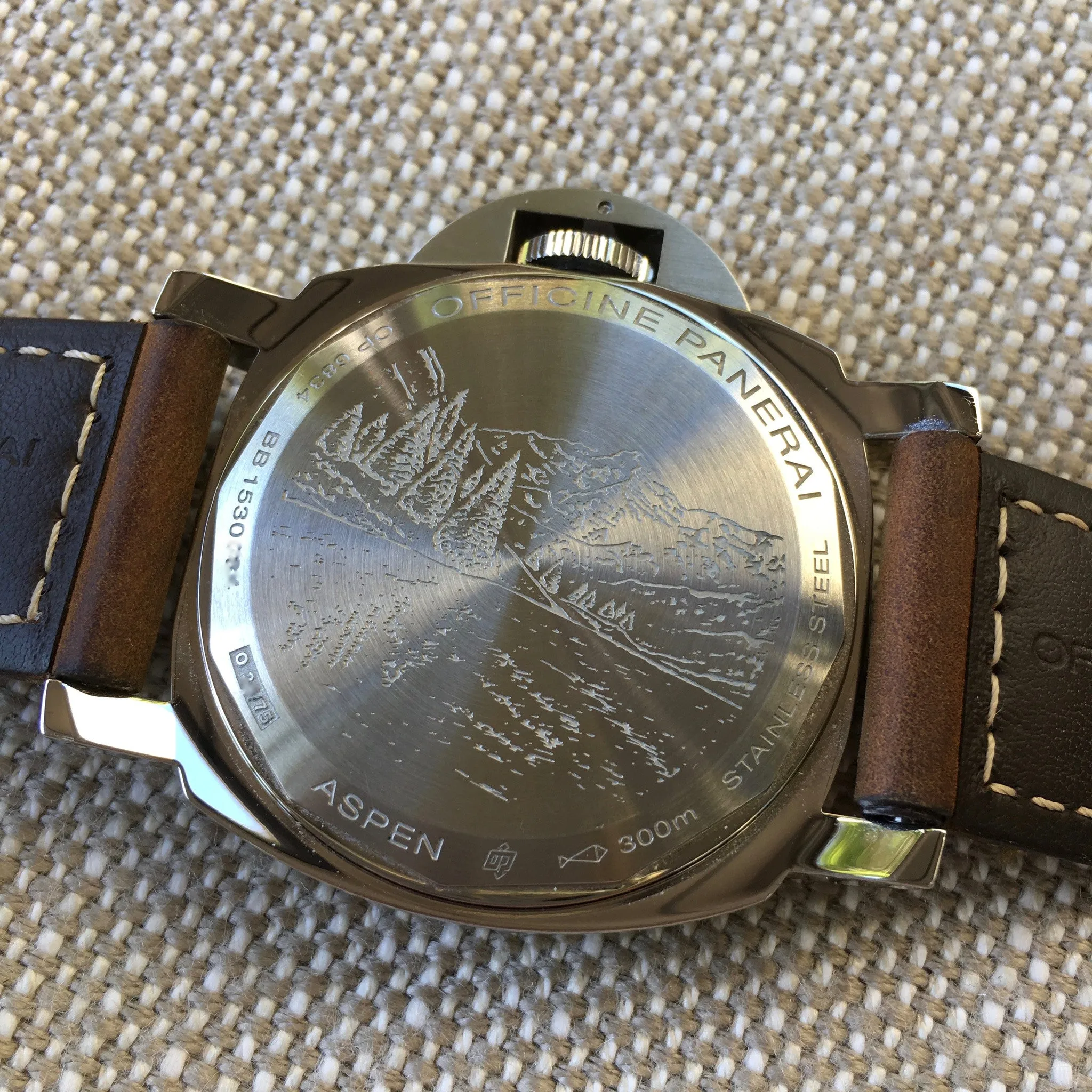 Panerai Luminor Marina Aspen Limited Edition PAM 467 Stainless Steel Watch Box Papers