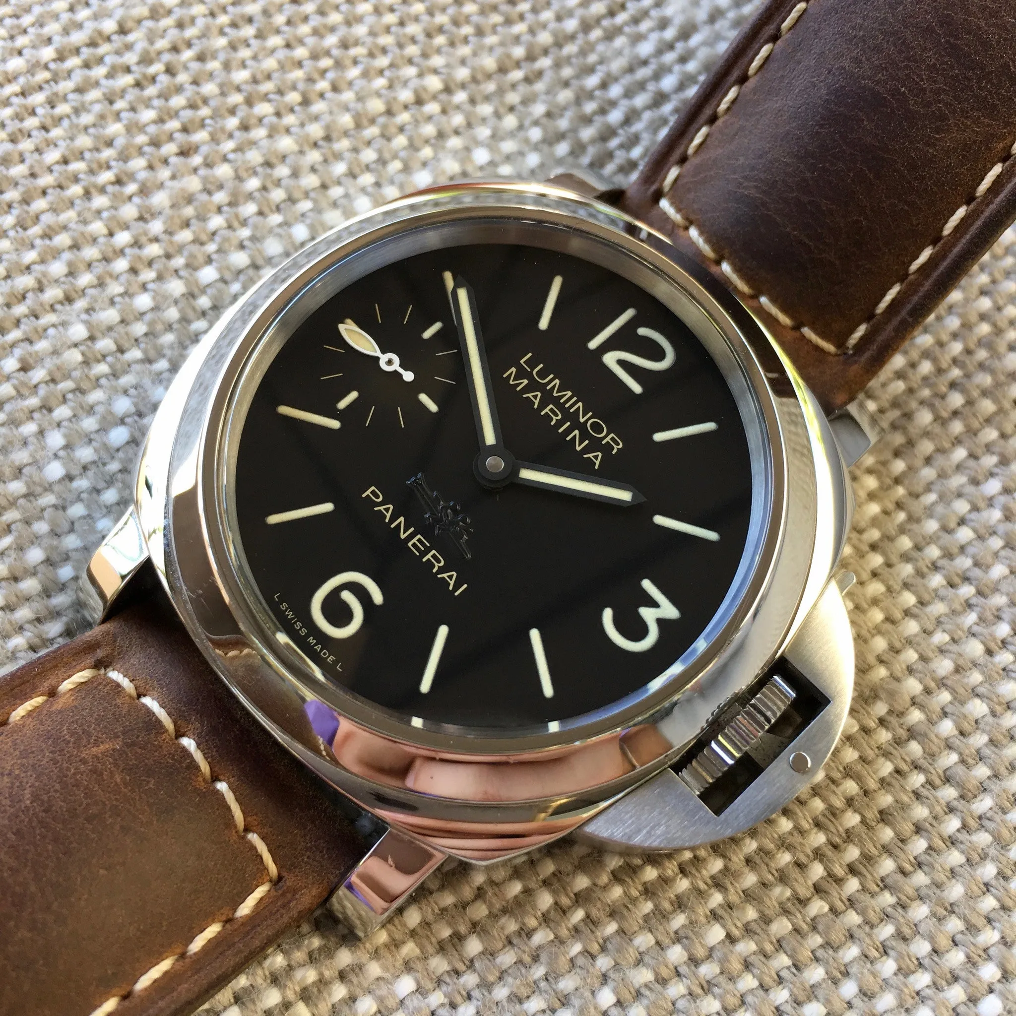 Panerai Luminor Marina Aspen Limited Edition PAM 467 Stainless Steel Watch Box Papers