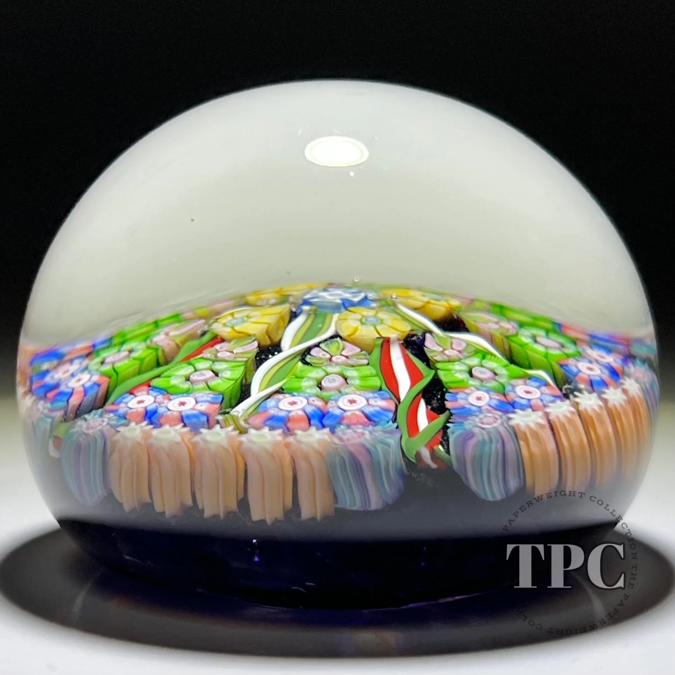 Perthshire Paperweights 1988 PP63 Paneled Complex Millefiori Glass Art Paperweight