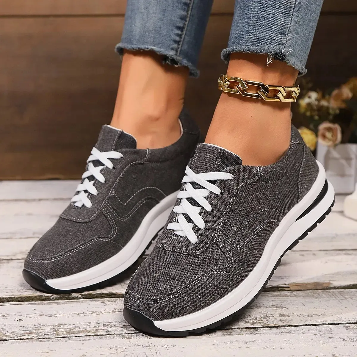 Plus Size 43 Comfortable Casual Female Sneakers