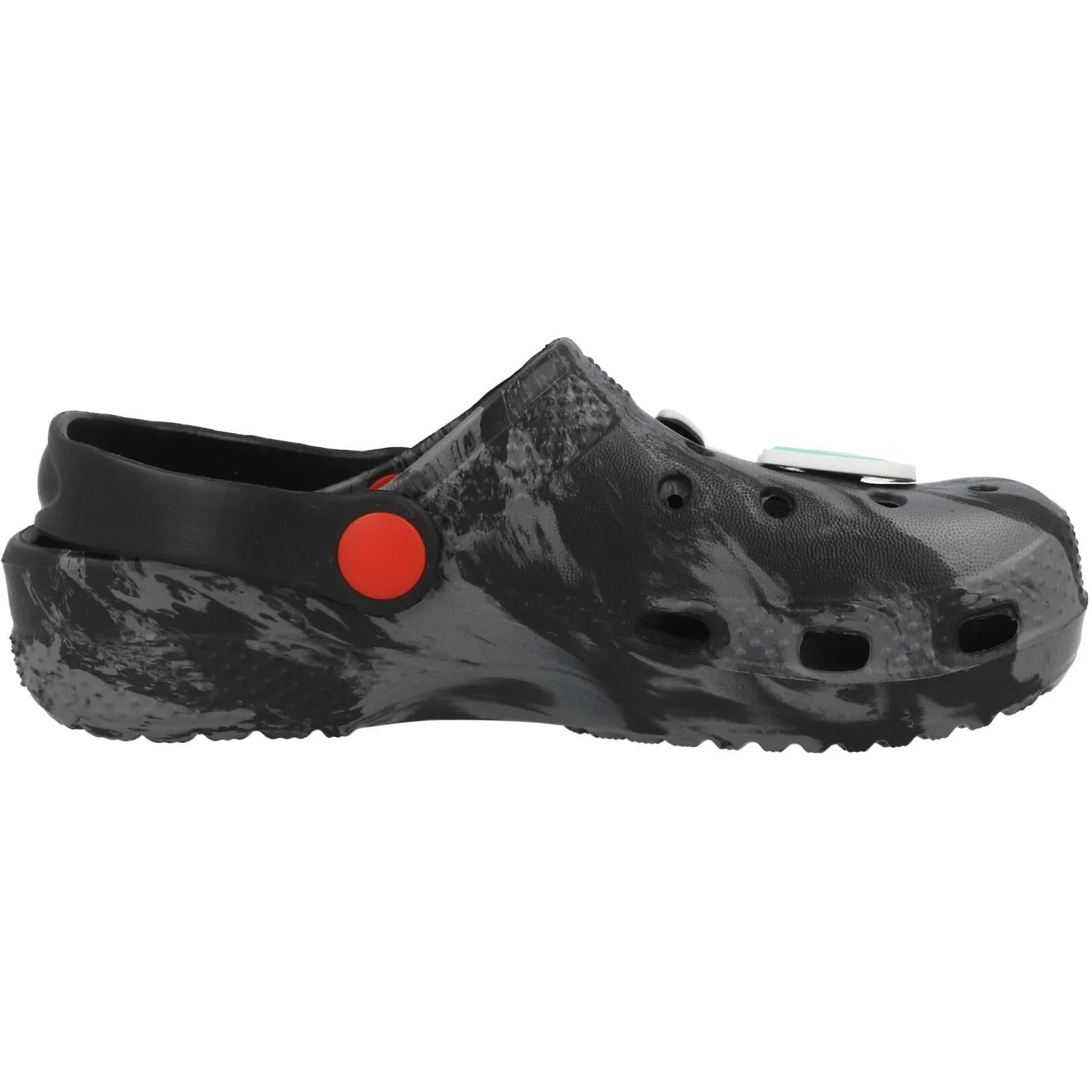 Pokémon Sebou Kids Clogs Black and Grey with 3D Badges
