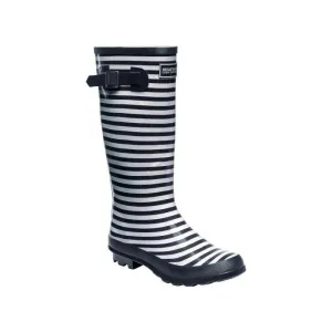 Regatta Fairweather II Wellies - Navy White Stripe