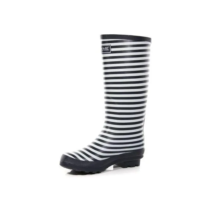 Regatta Fairweather II Wellies - Navy White Stripe