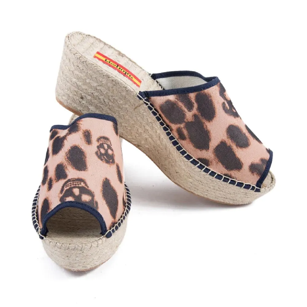 Respoke Women's FRANCESCA Leopard Modern Wedge Espadrilles 41/11