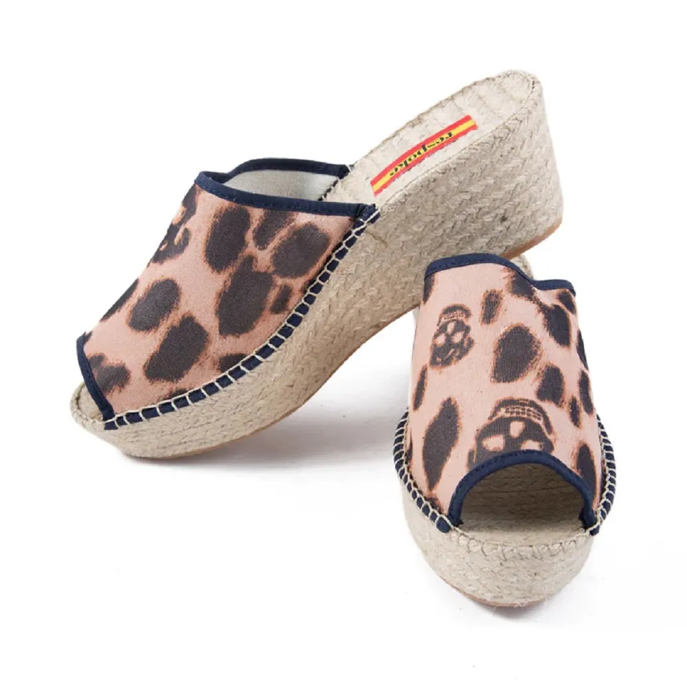 Respoke Women's FRANCESCA Leopard Modern Wedge Espadrilles 41/11