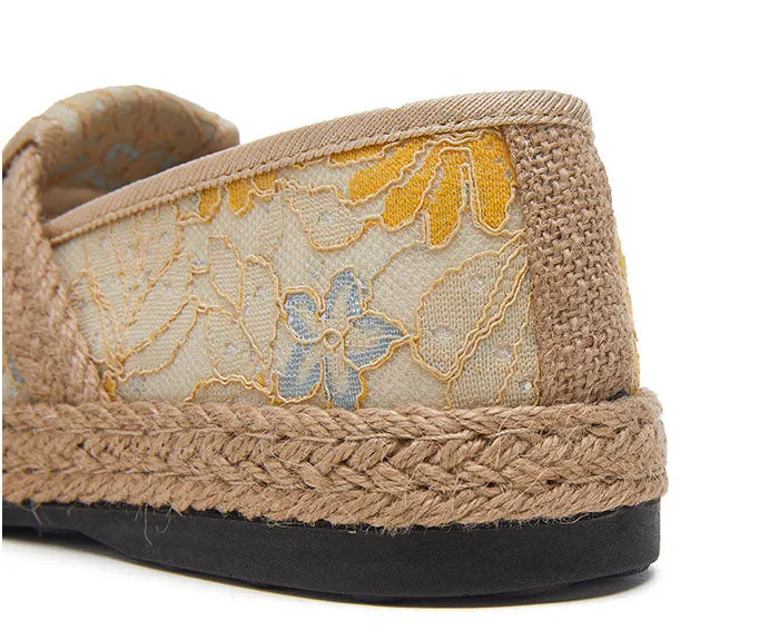 Retro Soft Casual Espadrilles with Quick-drying and Non-slip Outsole
