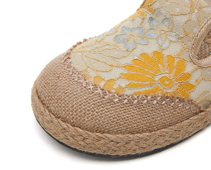 Retro Soft Casual Espadrilles with Quick-drying and Non-slip Outsole