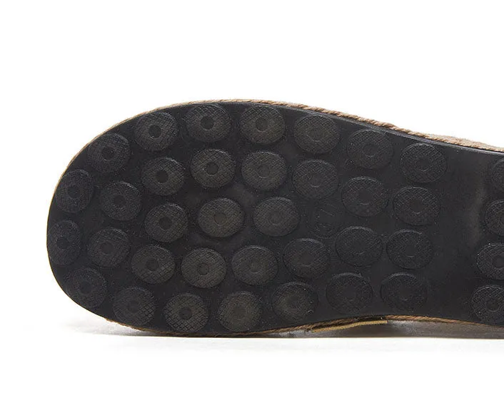 Retro Soft Casual Espadrilles with Quick-drying and Non-slip Outsole