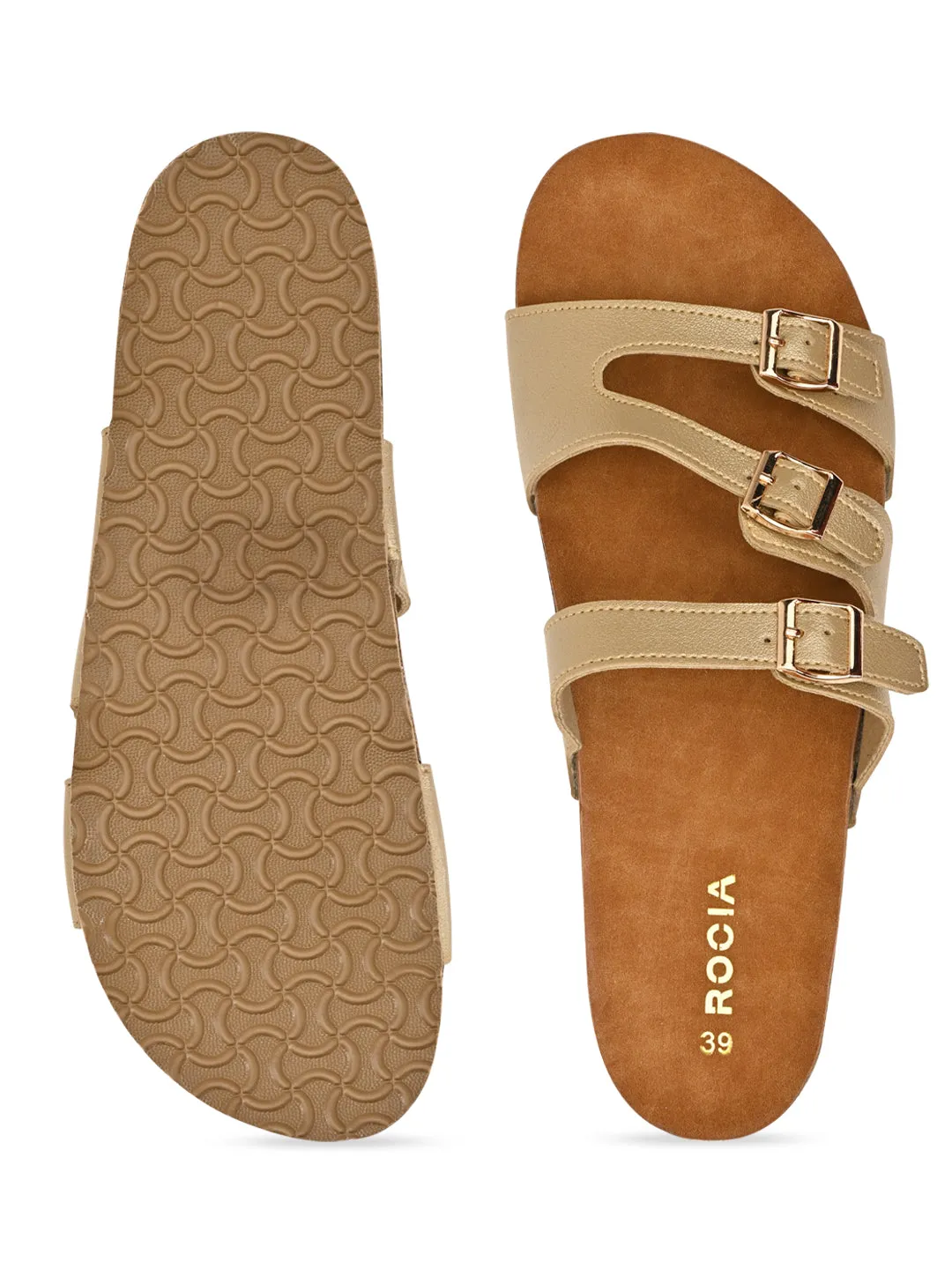 Rocia By Regal Light Gold Women Casual Flats