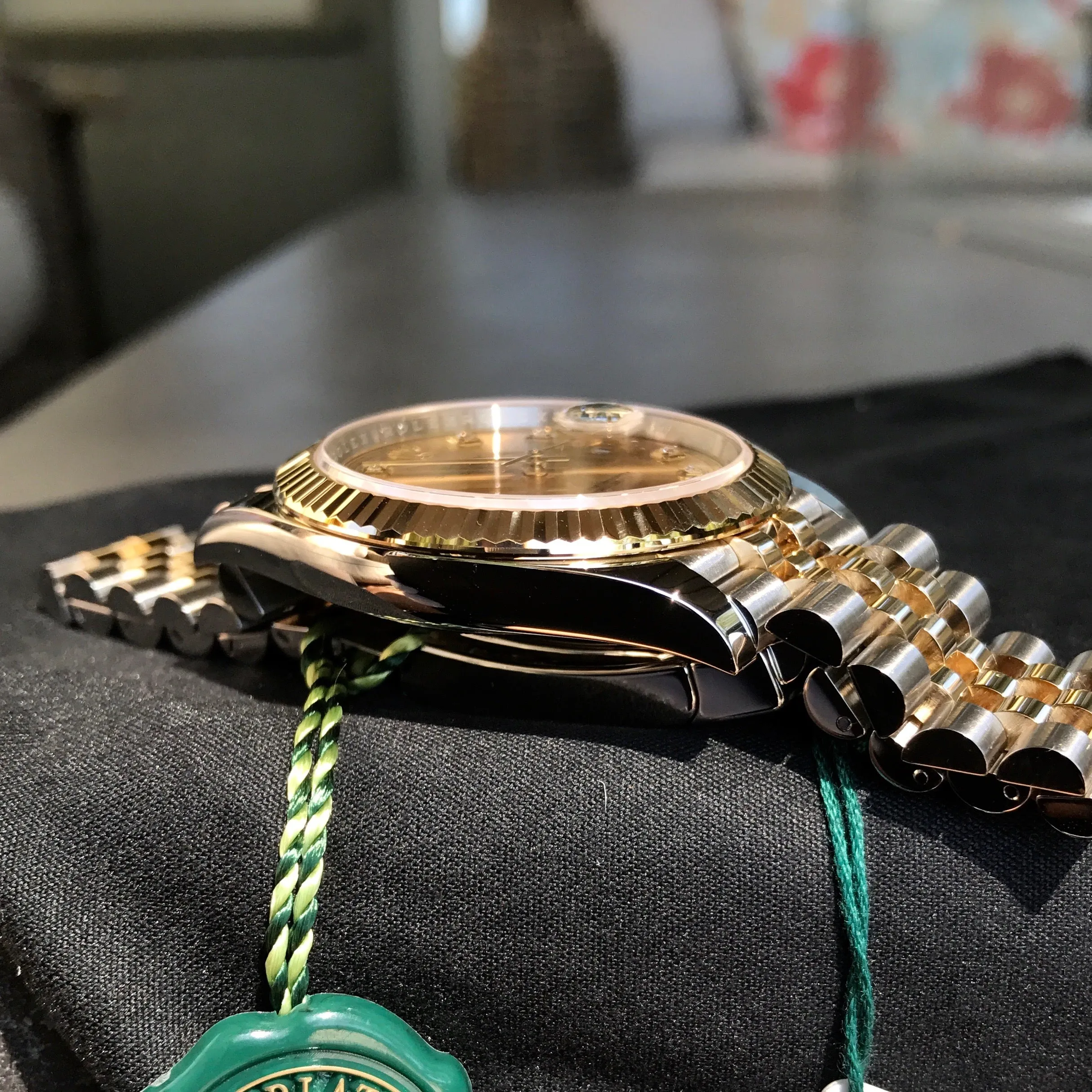 Rolex Datejust 126333 Champagne Diamond 41mm Steel Gold Two Tone Automatic Watch Box & Papers 2016