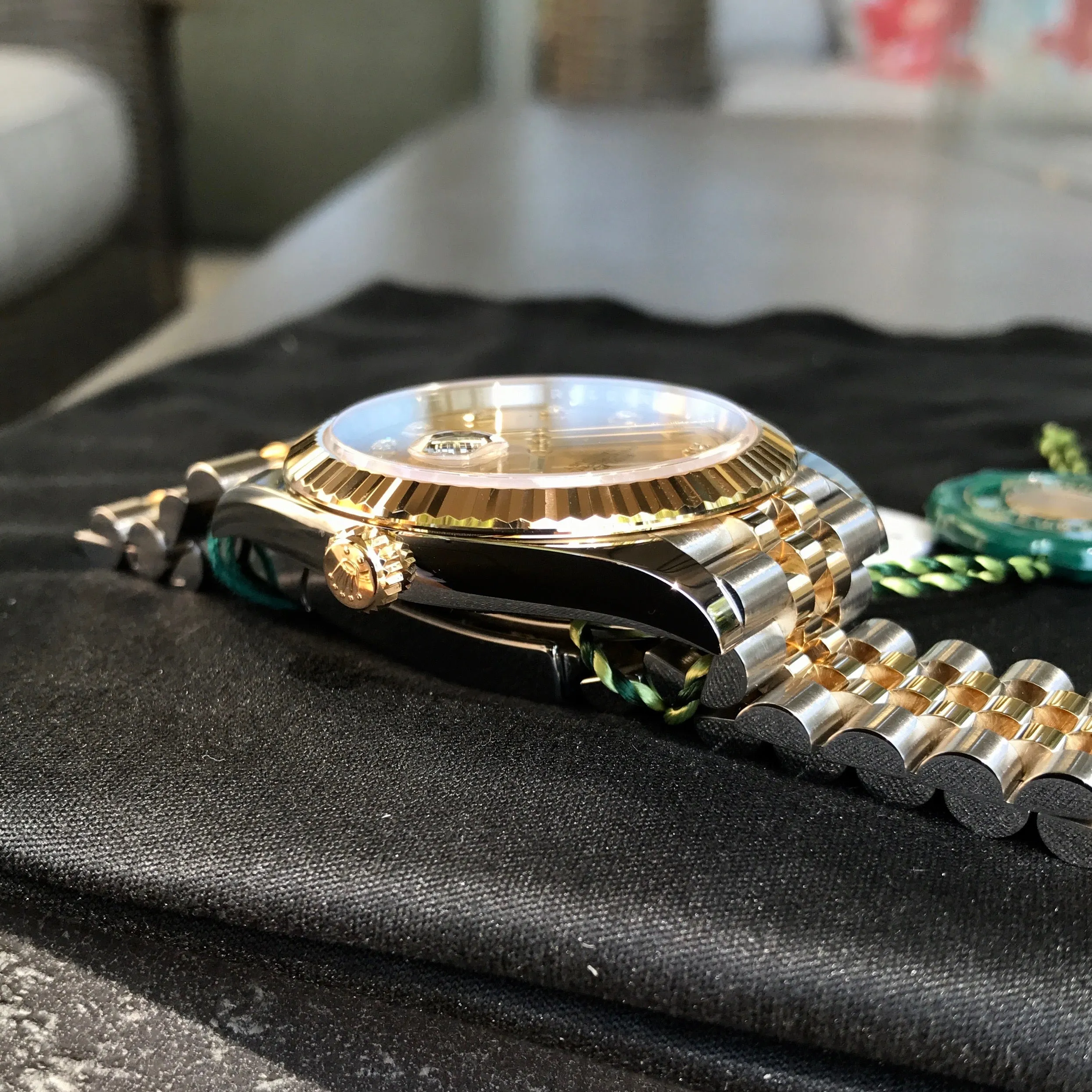 Rolex Datejust 126333 Champagne Diamond 41mm Steel Gold Two Tone Automatic Watch Box & Papers 2016
