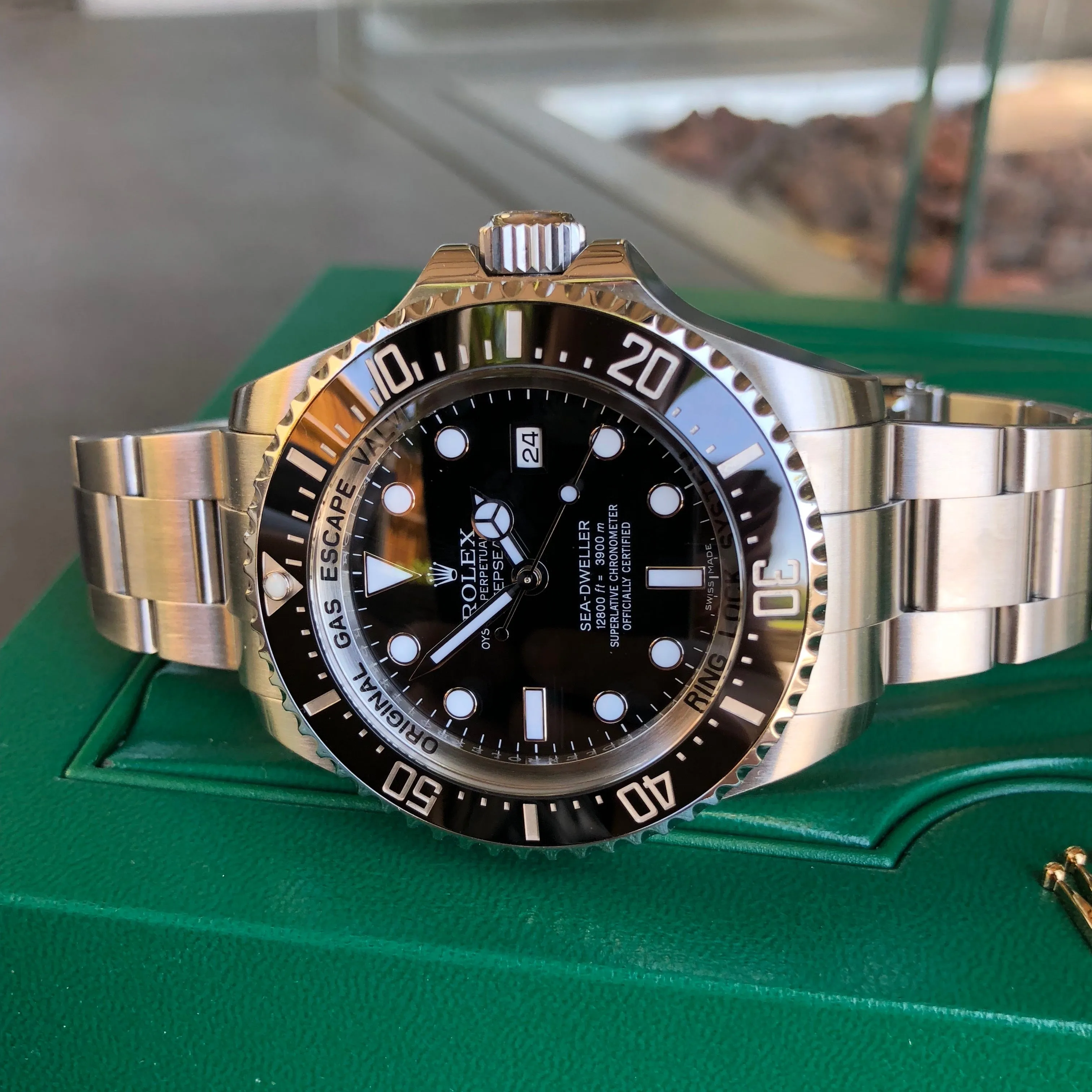 Rolex SEA DWELLER DEEPSEA 116660 Ceramic Mens 44mm Automatic Wristwatch Box & Papers Circa 2016