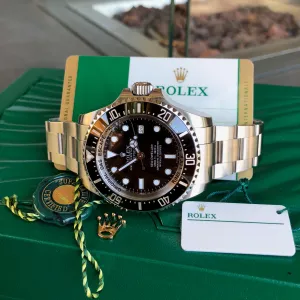 Rolex SEA DWELLER DEEPSEA 116660 Ceramic Mens 44mm Automatic Wristwatch Box & Papers Circa 2016