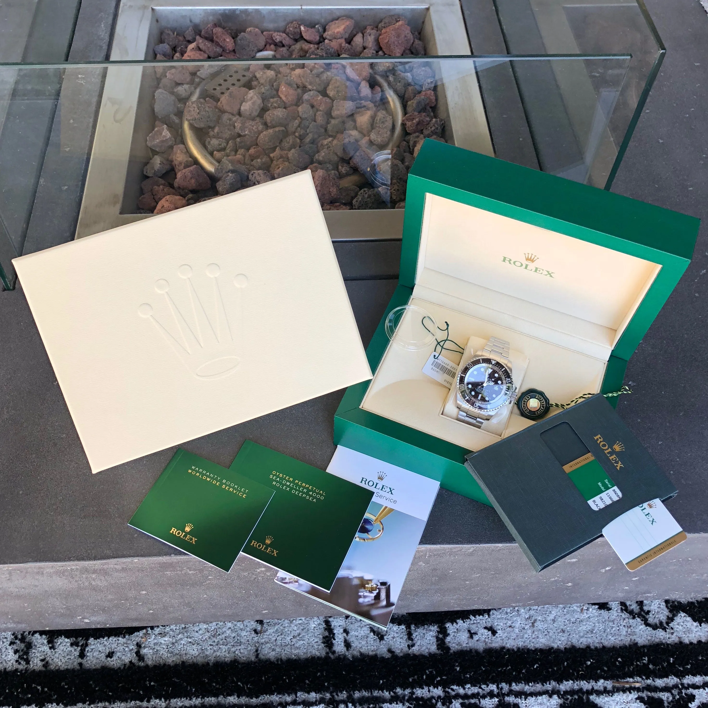 Rolex SEA DWELLER DEEPSEA 116660 Ceramic Mens 44mm Automatic Wristwatch Box & Papers Circa 2016