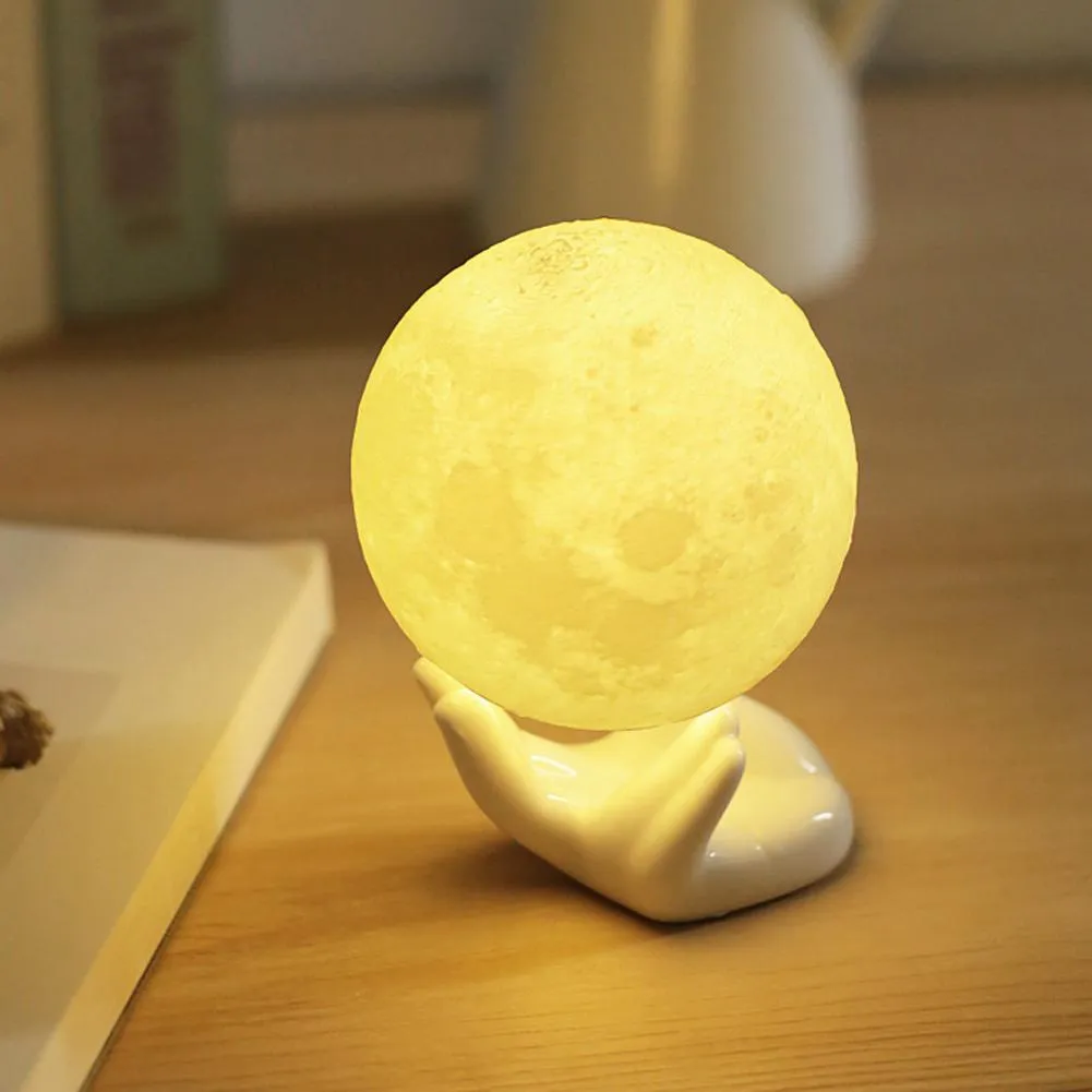 Romantic Luna Moon USB-Powered Table Lamp