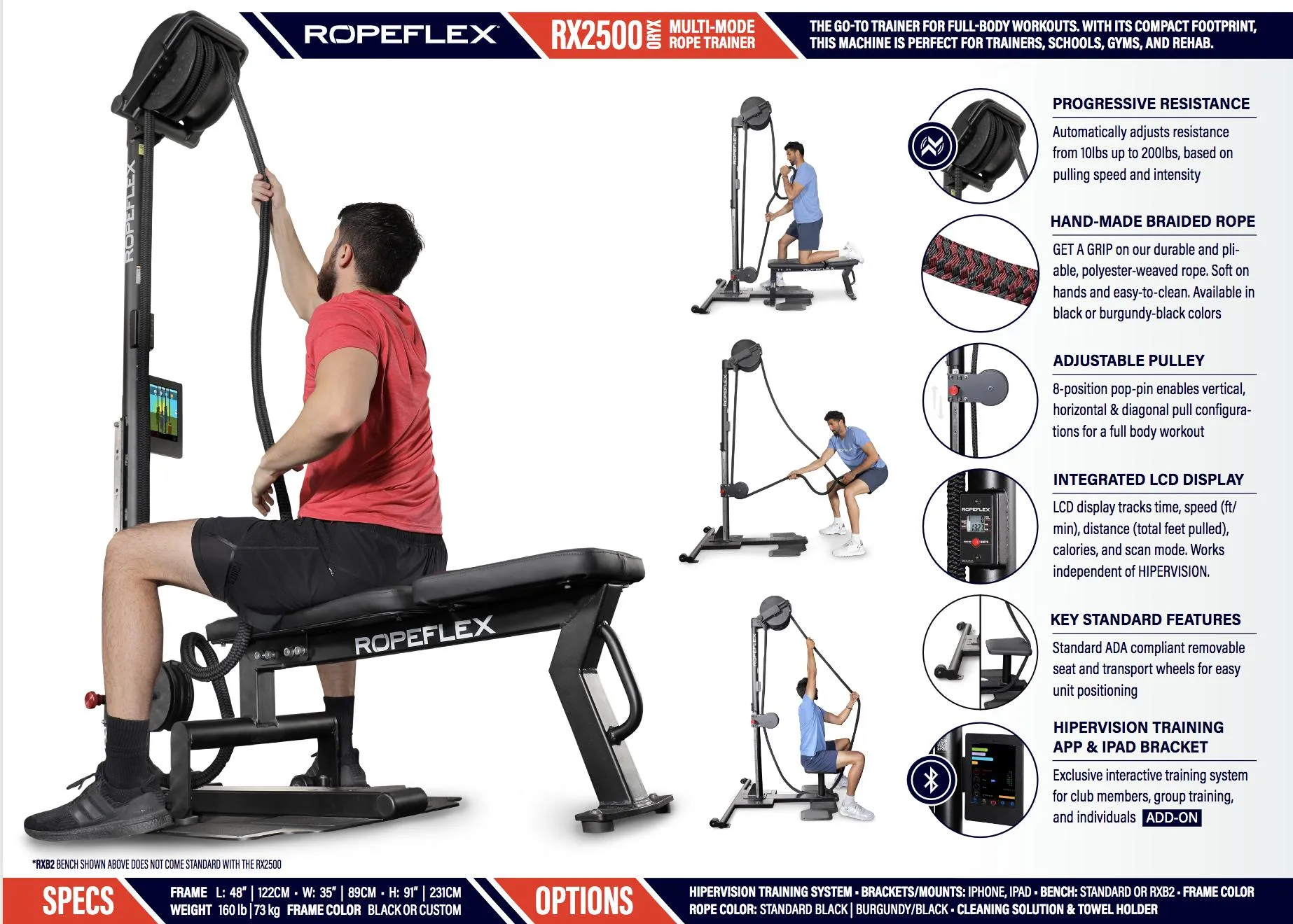 Ropeflex RX2500 Oryx Rope Pull Machine