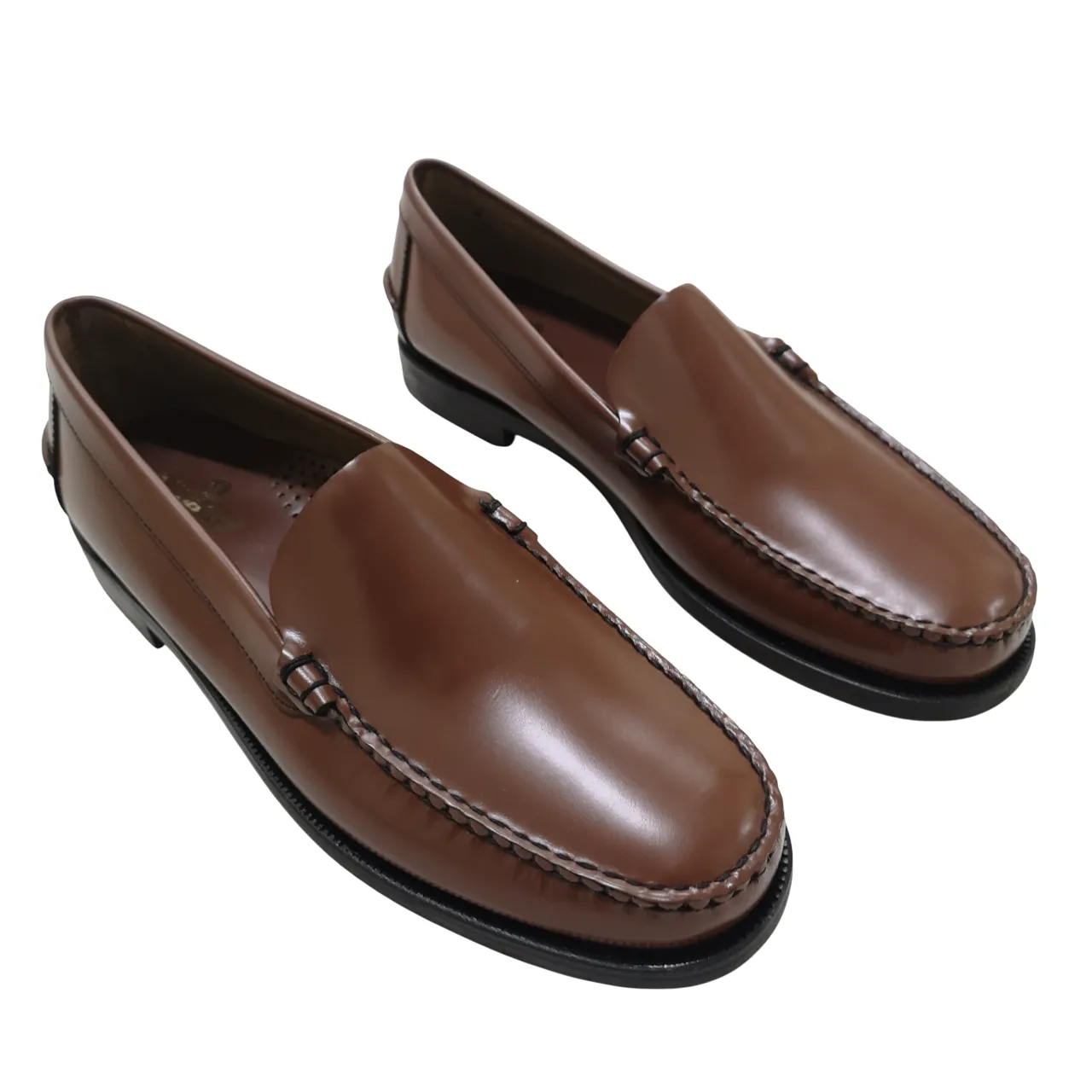 Sebago Leather Frank Man Brown Moccasin
