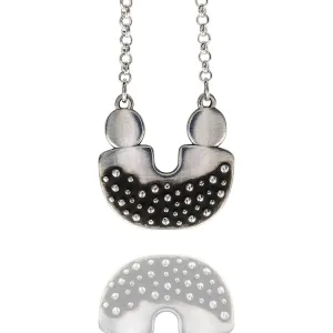 Silver Modern Love Necklace