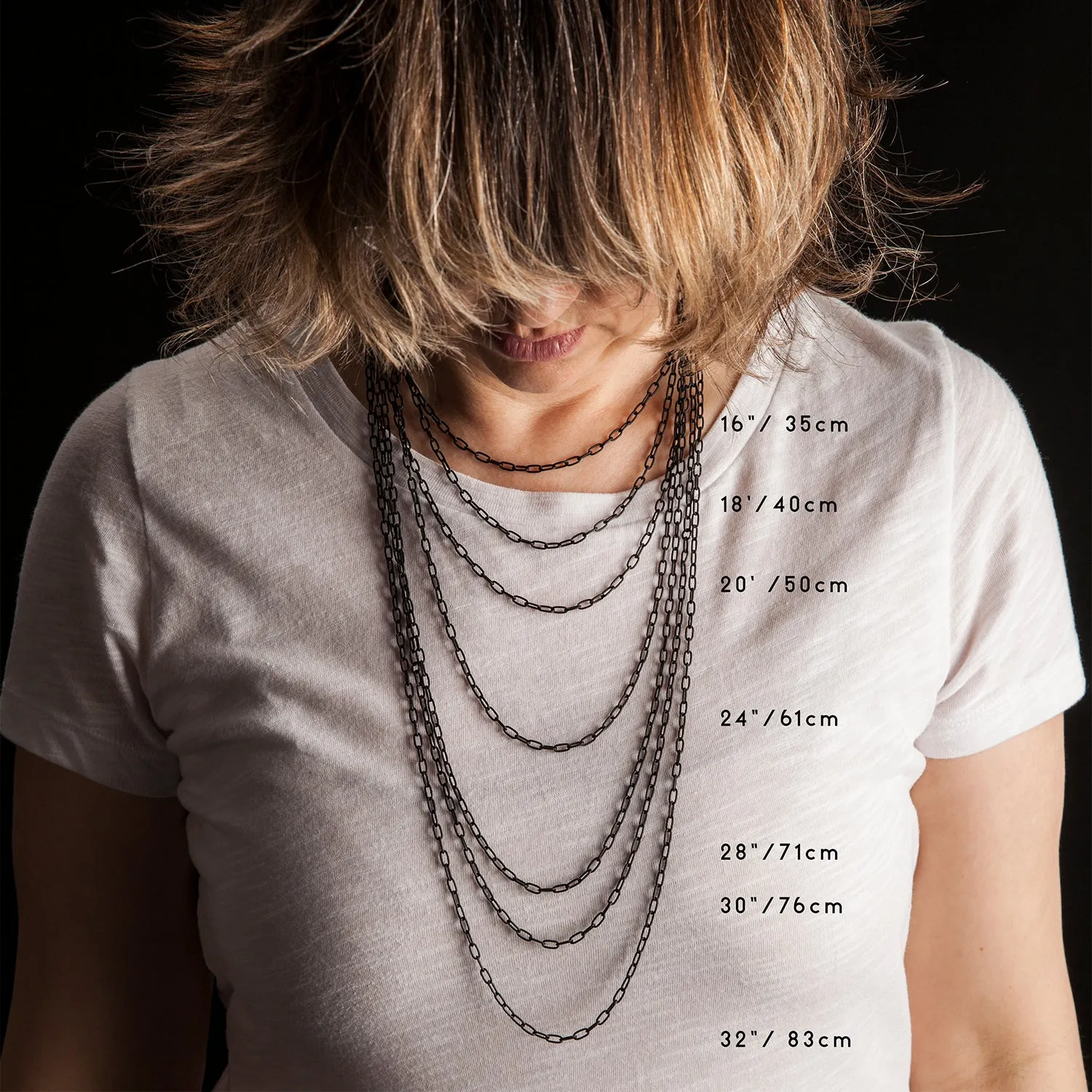 Silver Modern Love Necklace