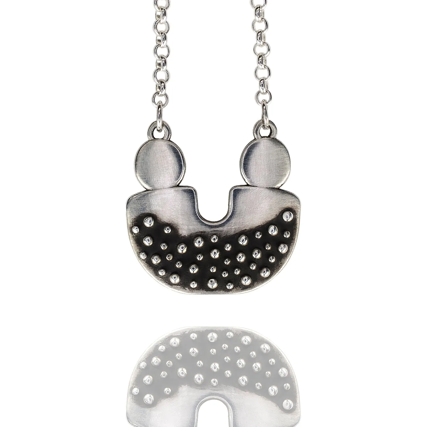 Silver Modern Love Necklace