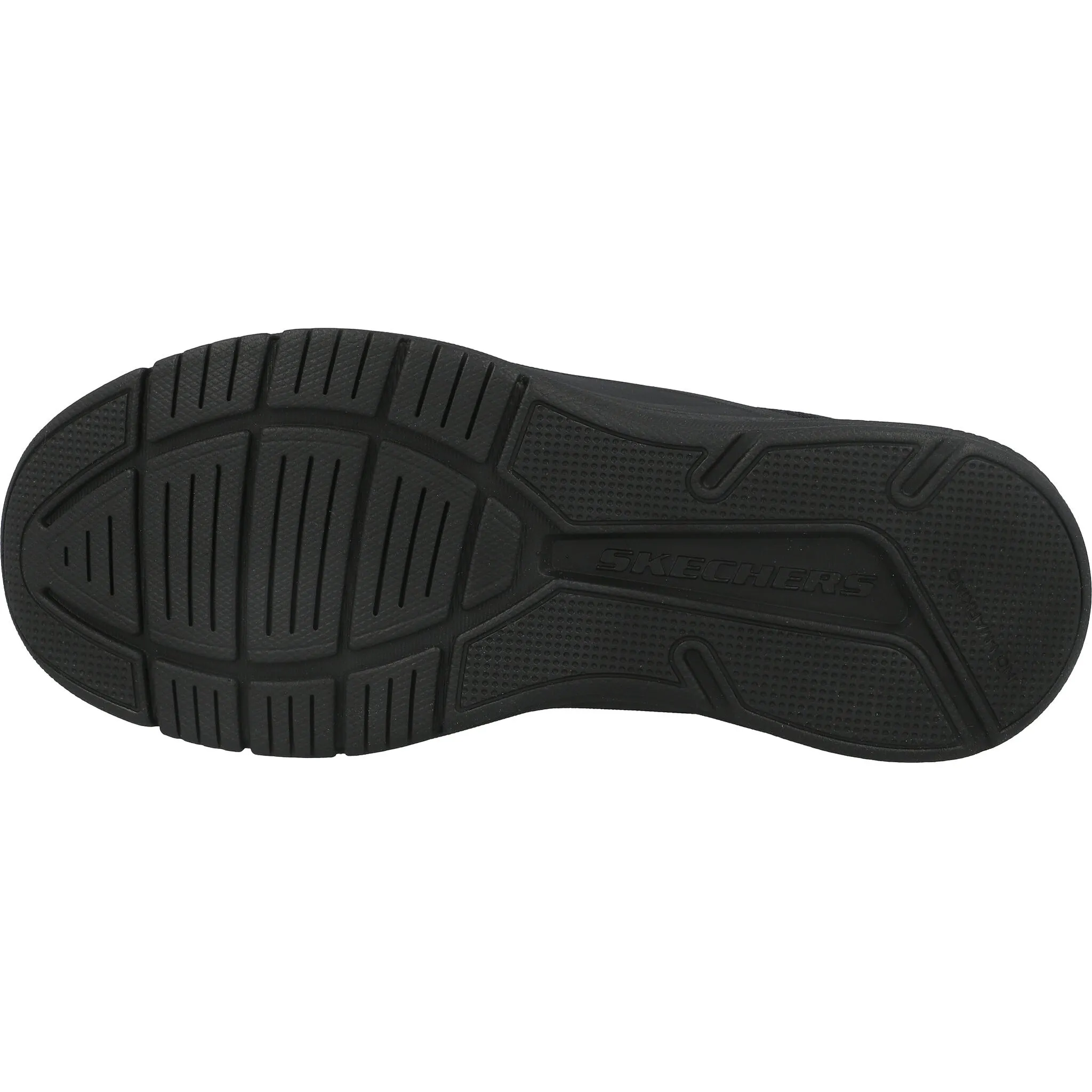 Skechers Microspec Advance Black Lace-Up Shoes