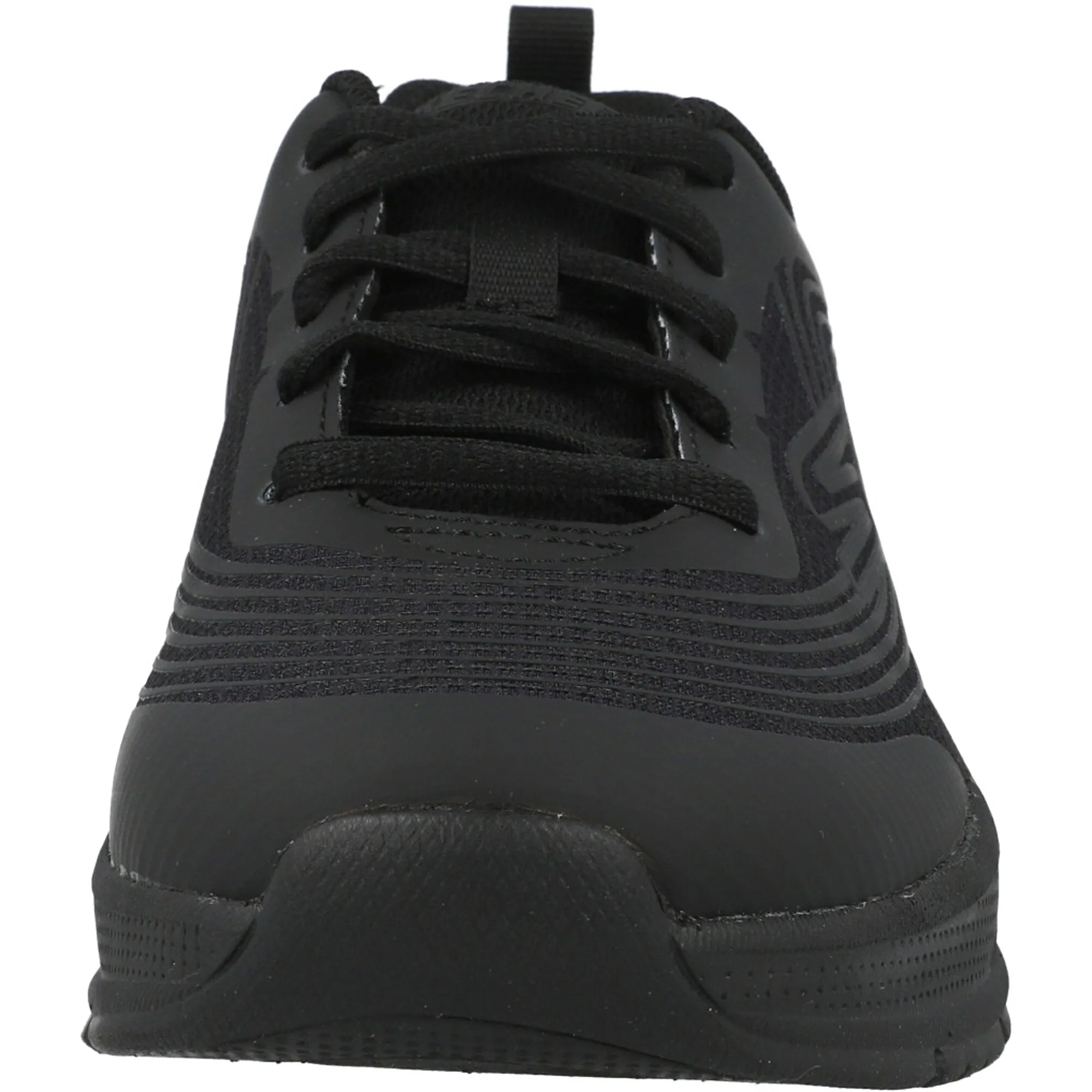 Skechers Microspec Advance Black Lace-Up Shoes