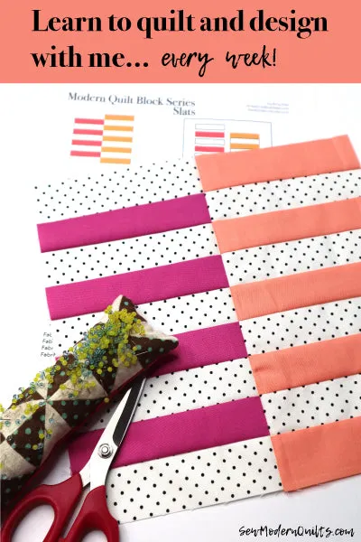 Slats Quilt Block Pattern