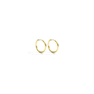 Small Modern Hoops - Gold