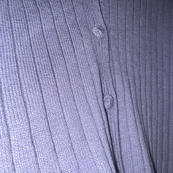 Splendid Cardigan Sweater Ribbed Knit Button Front Long Sleeve Lilac S NWT