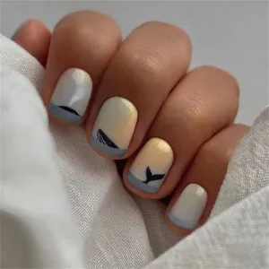 Square Cool sea salt whales