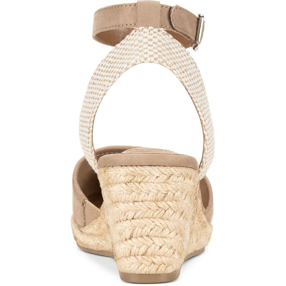 Style & Co. Womens Mailena Open Back Suede Espadrille Heels