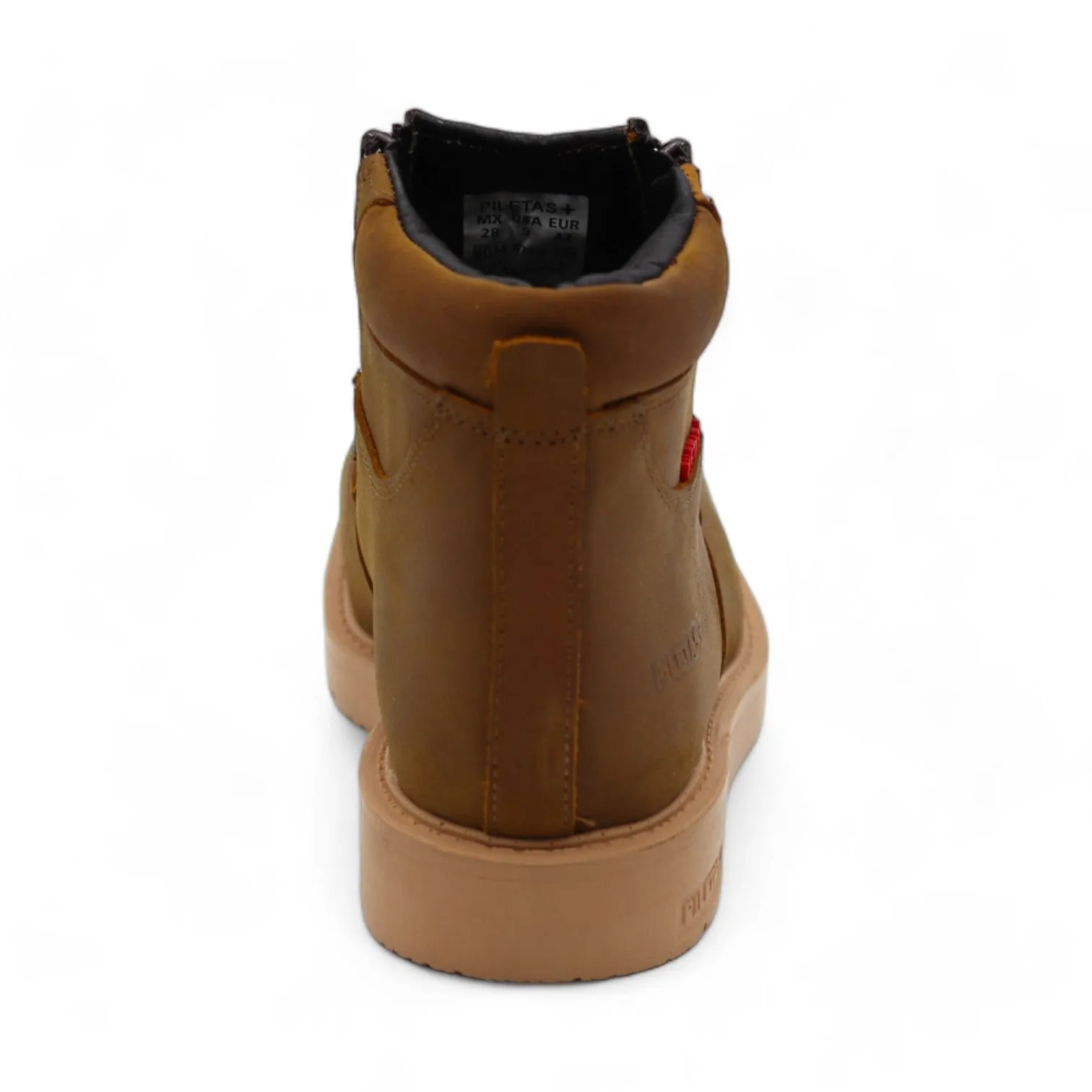 Tejido Men's Ocher Leather Short Boots