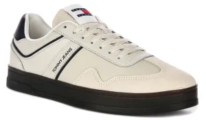 Tommy Jeans Greenwich Leather In Cream For Men