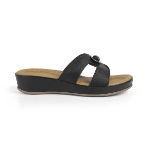 Tresmode Helsinki Black Women's Casual Platform Flats