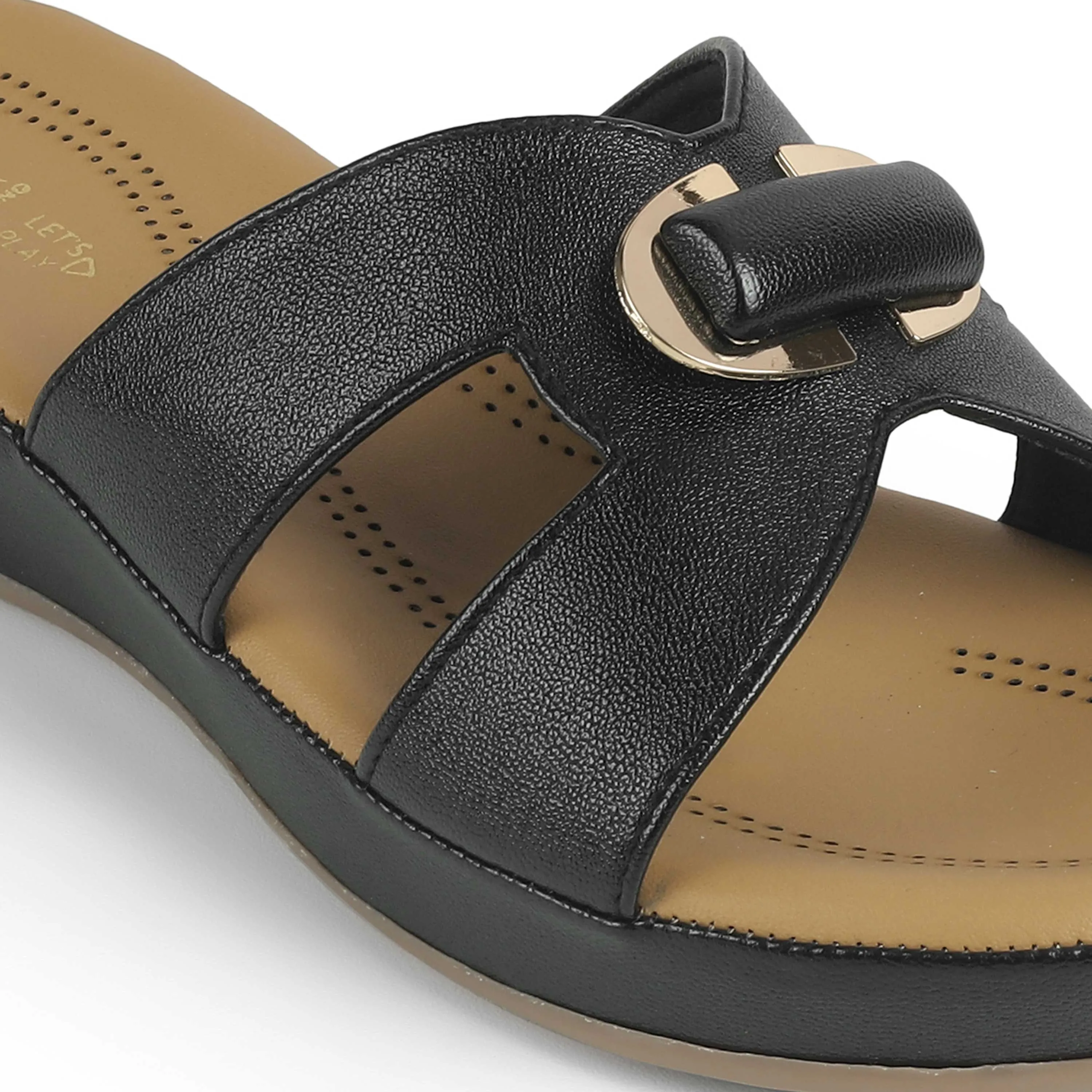 Tresmode Helsinki Black Women's Casual Platform Flats