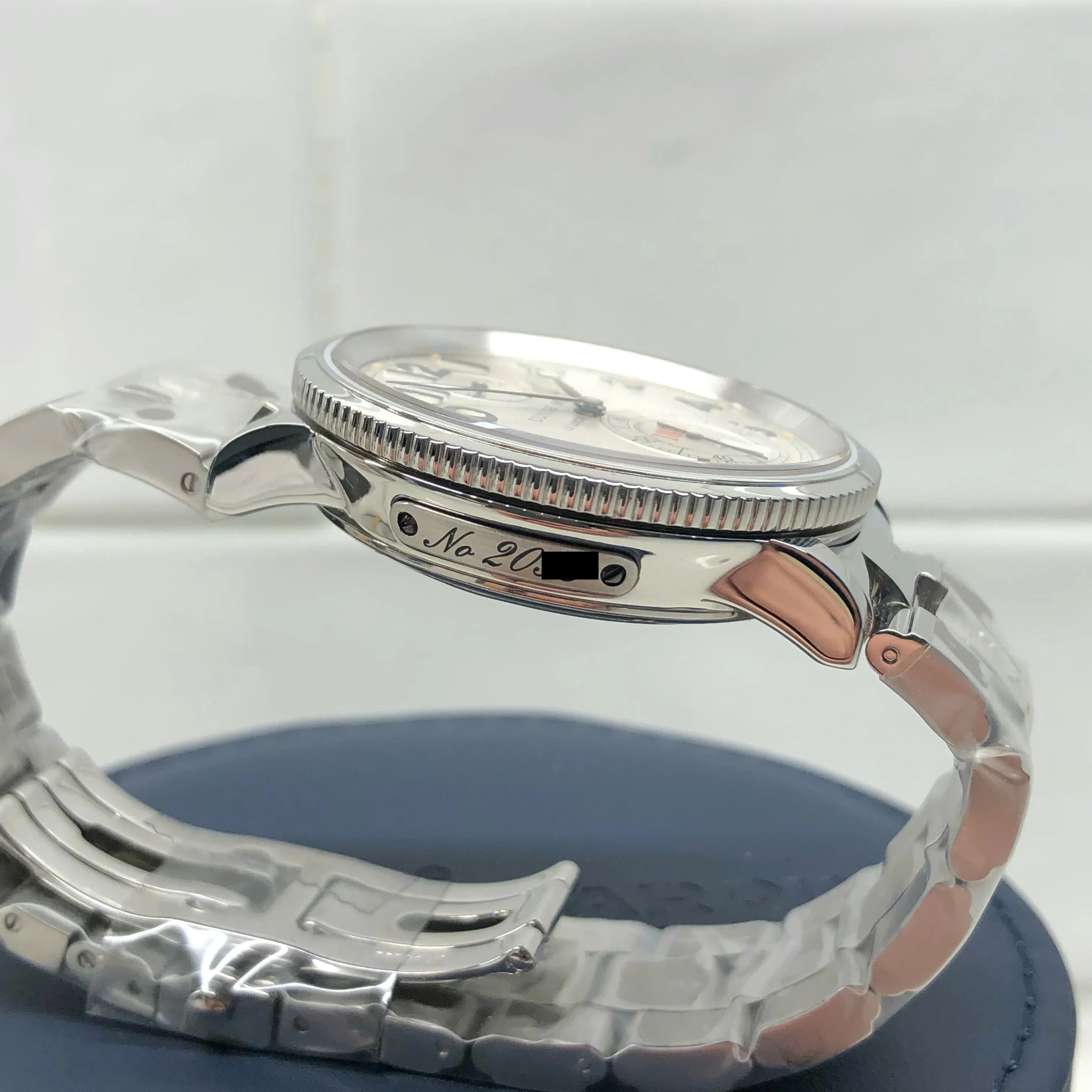 Ulysse Nardin Marine Chronometer 1846 T-263-22 Silver Dial Automatic 38mm Wristwatch with Service Papers