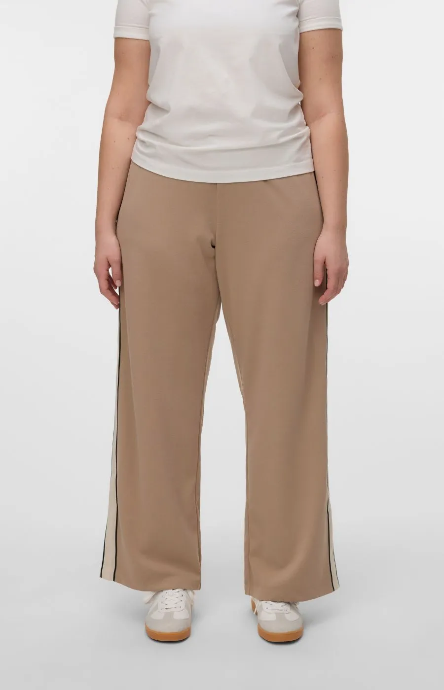 Vero Moda Curve Berlin Trousers in Beige