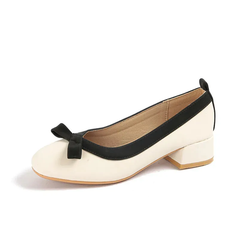 Vintage French Romantic Butterfly-knot Ballet Shoes