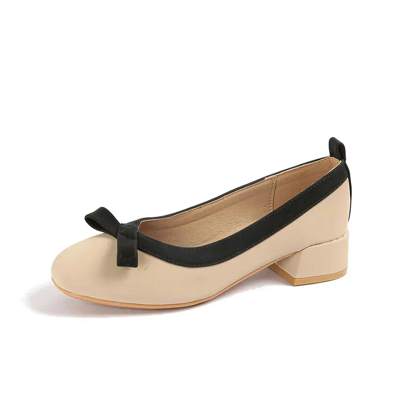 Vintage French Romantic Butterfly-knot Ballet Shoes