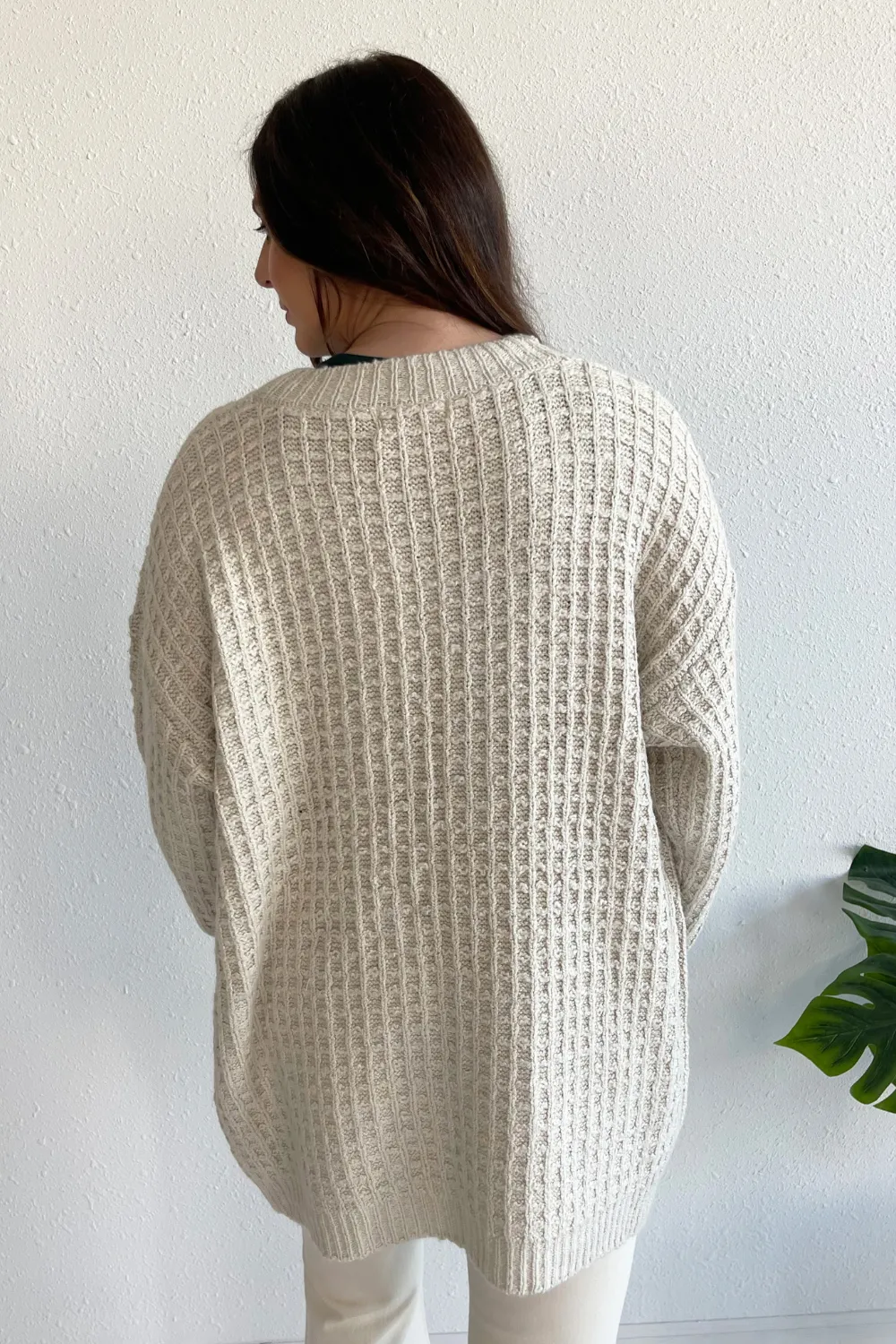 Waffle Cardigan