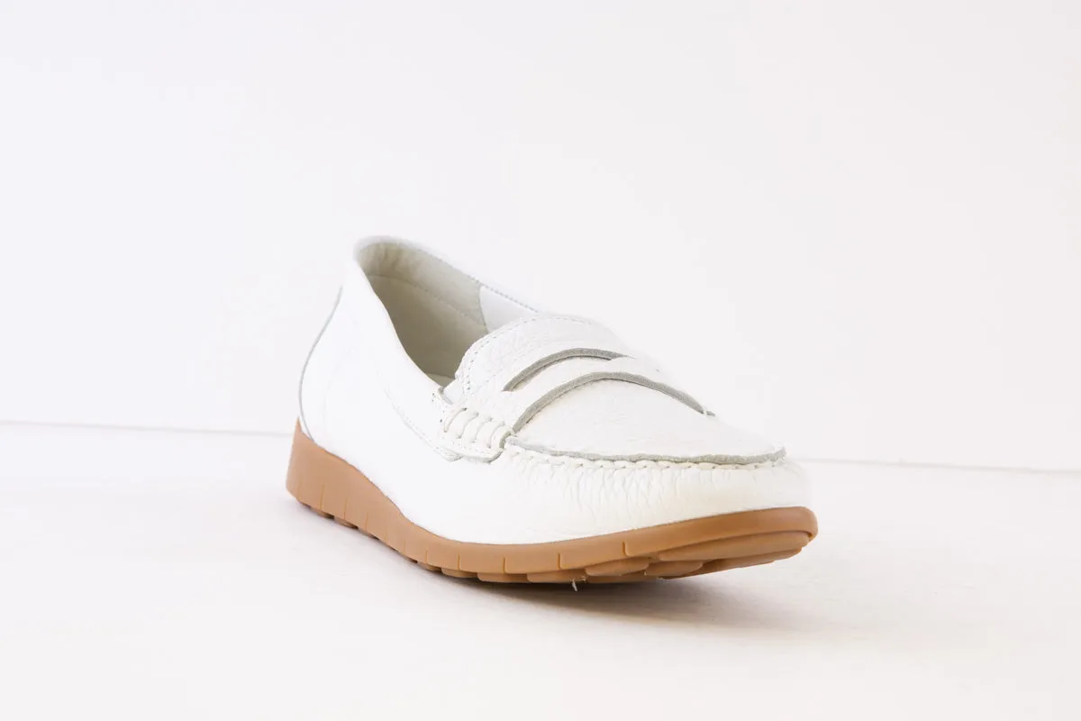WALDLAUFER - 785502 199 H LUCY- FLAT LOAFER - WHITE