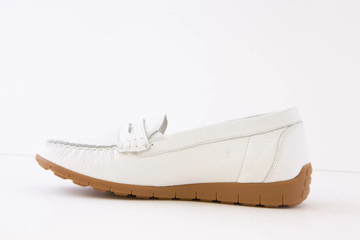 WALDLAUFER - 785502 199 H LUCY- FLAT LOAFER - WHITE