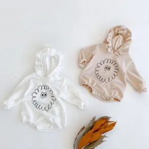 White Cloud Frill Romper