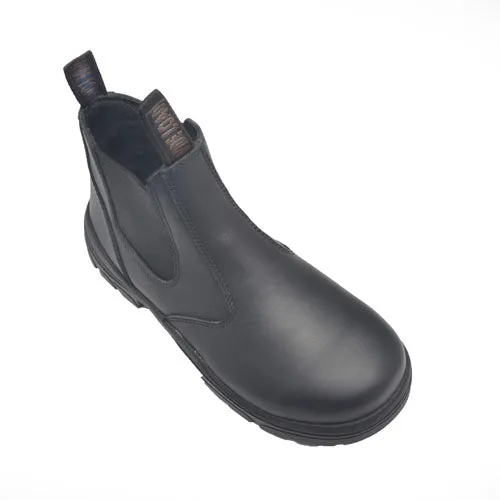 Wide Load 390BZN Casual Black Soft Toe Slip on Boot