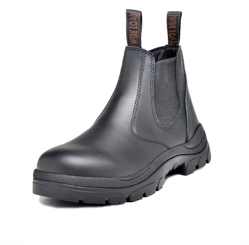 Wide Load 390BZN Casual Black Soft Toe Slip on Boot