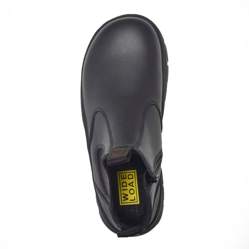 Wide Load 390BZN Casual Black Soft Toe Slip on Boot