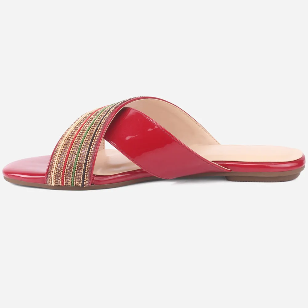 Women "BRIGITTA" Casual Flat Slippers
