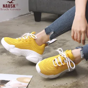 Women Sneakers Autumn Air Mesh Tenis Fashion Casual Shoes Woman Comfortable Breathable Flats Female Platform Chaussure Femme